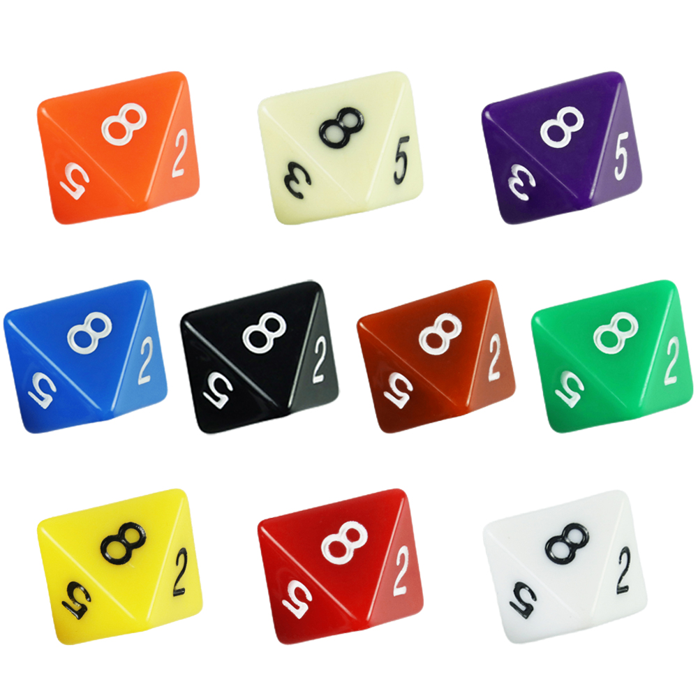 Board Game Pandemic - Set di dadi poliedrici D8 10