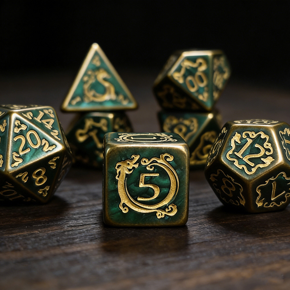 Board Game Pandemic - DND Dice 7 Pz/set Modello Drago