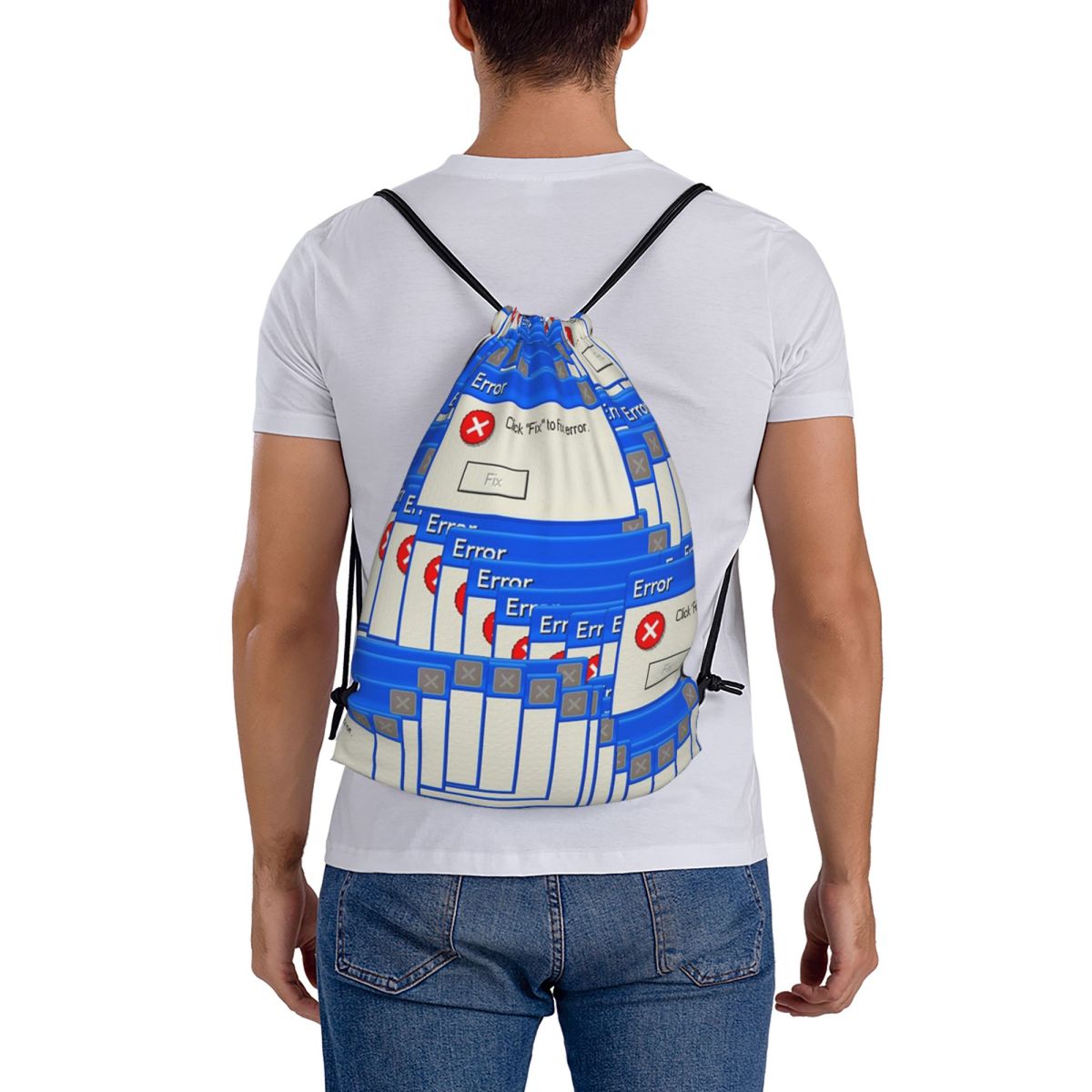 Tile Bag Drawstring - Zaini Casual con Coulisse e Tasche