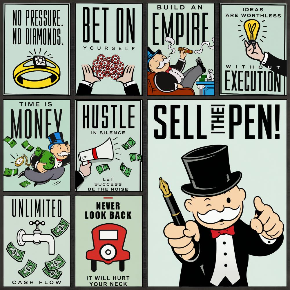 Board Game Monopoli - Poster del gioco Monopoly Family Board