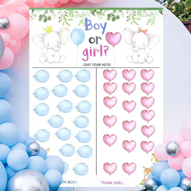 Board Game Or Boardgame - 1 set Gender Reveal Gioco Votazione