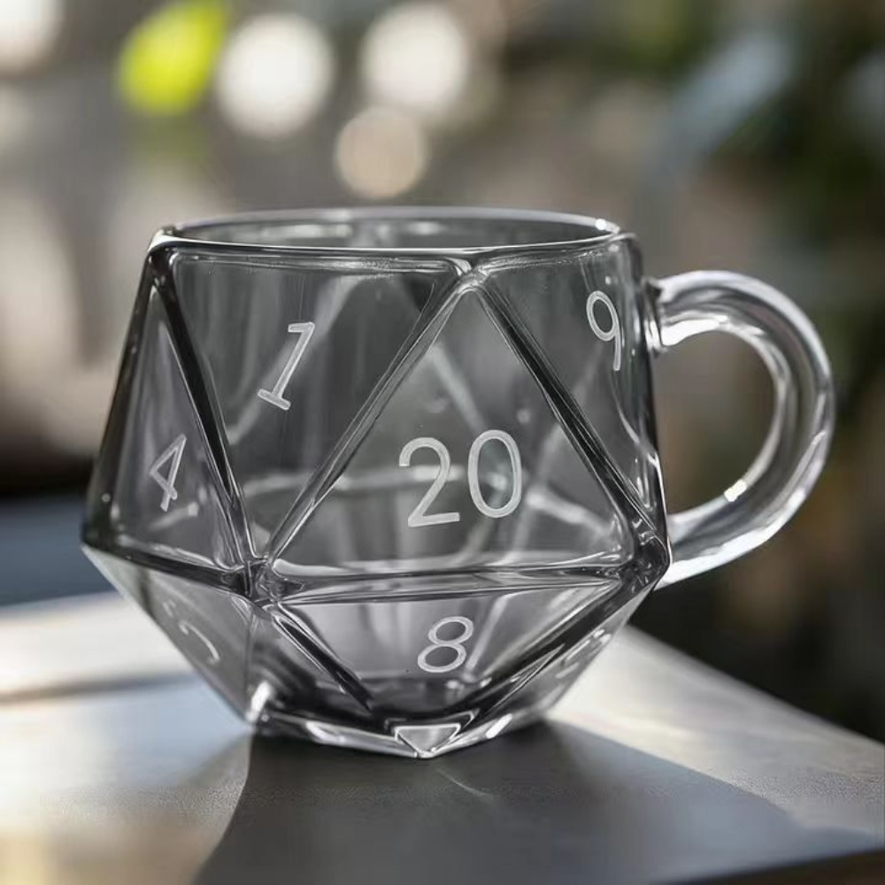 Board Game Pandemic - Tazza per dadi D20 in vetro