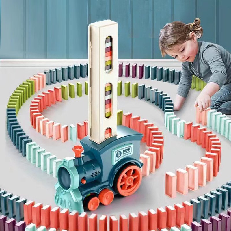 Board Game Monopoli - Treno Elettrico Automatico per Posa Domino,