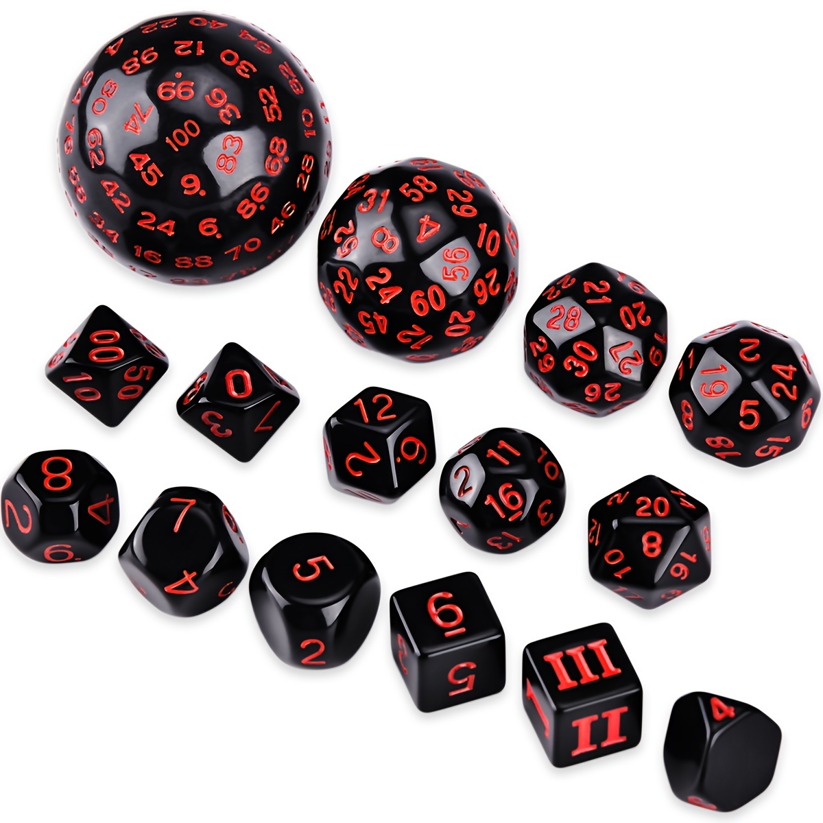 Board Game Pandemic - D3-D100 Set di 15 dadi poliedrici