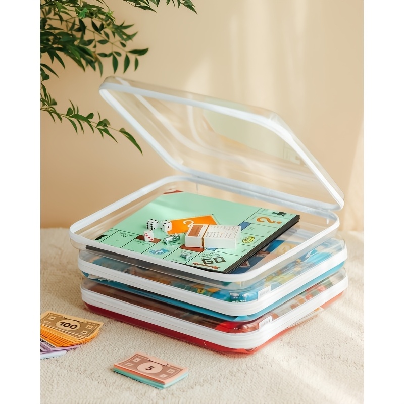 Board Game Box - 1 scatola portaoggetti grande trasparente con