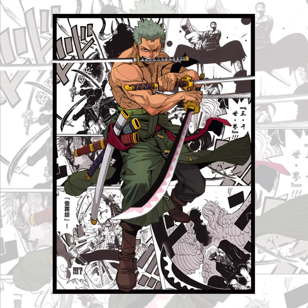 Board Game Illustration - 60PCS 66x91mm One Piece Anime Buste