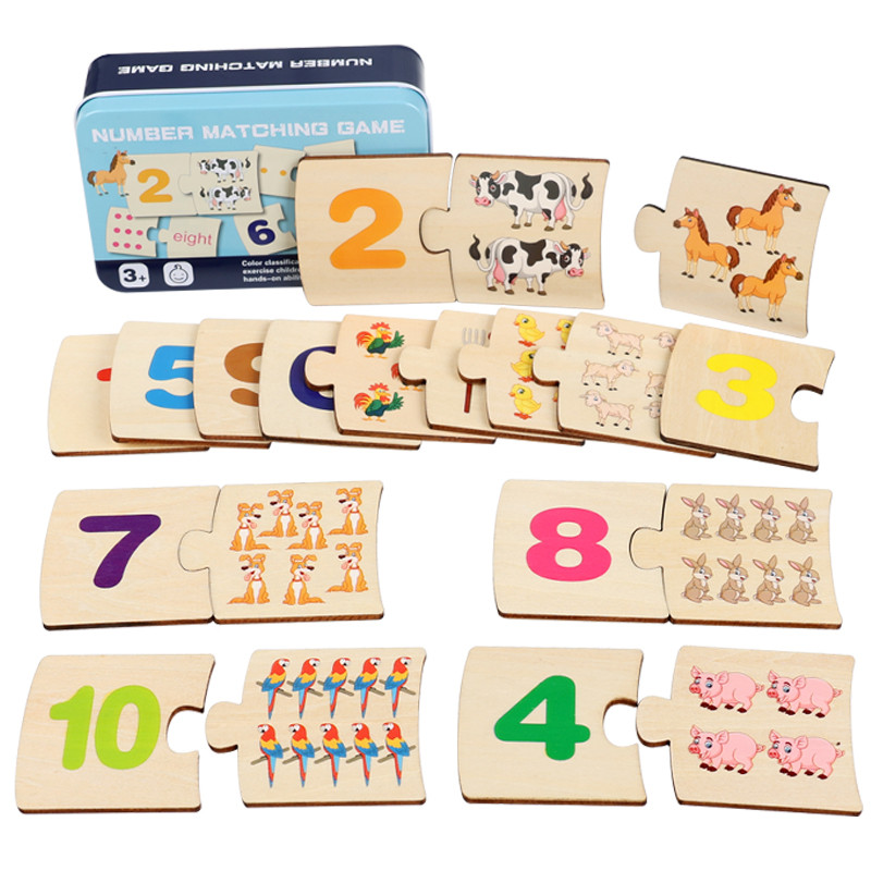 Board Game Box - Bambini Scatola di Ferro Numero Illuminazione