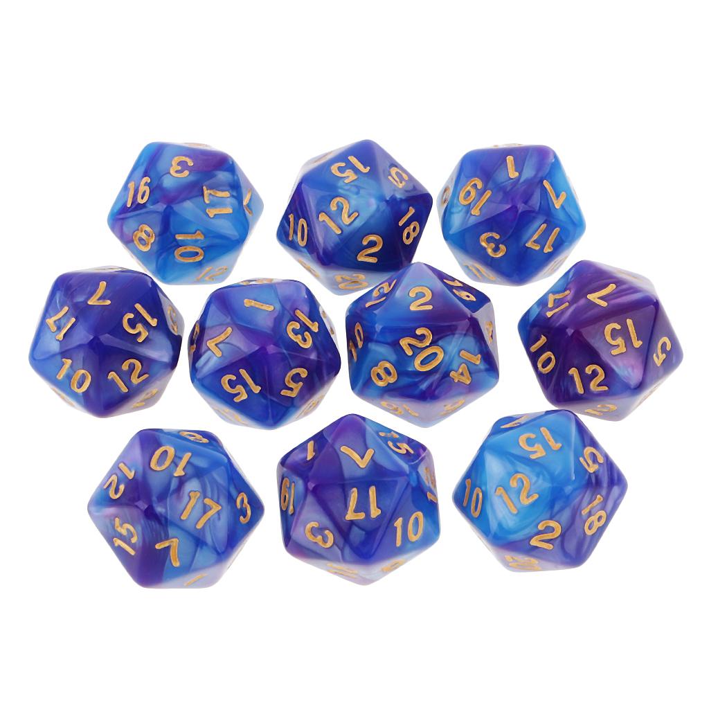 Board Game Pandemic - 10 pezzi Dadi poliedrici a 20