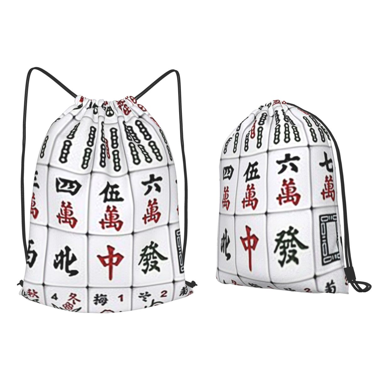 Zaini con motivo Mahjong Tile, - Tile Bag Drawstring recensione e prezzo