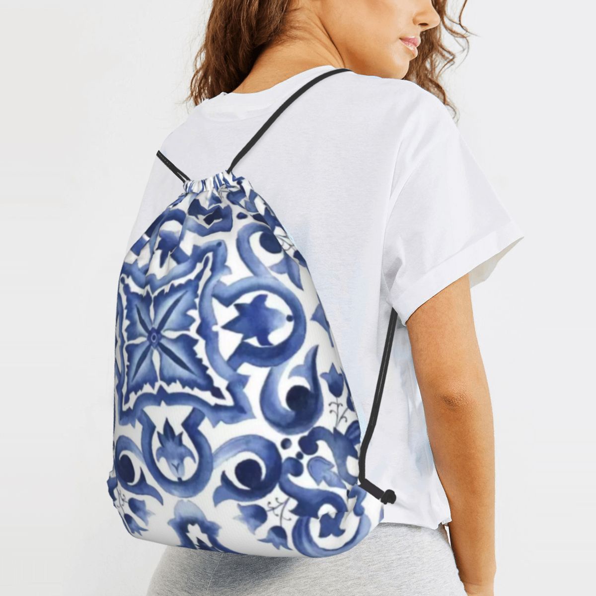 Zaini con motivo floreale orna - Tile Bag Drawstring recensione e prezzo