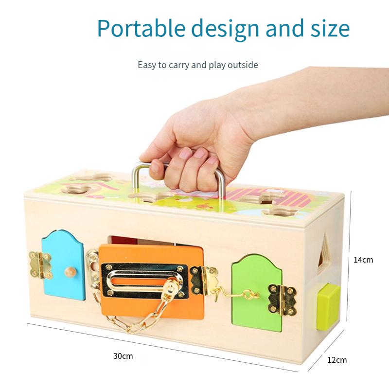 Montessori Lock Box Toy Attivi - Board Game Box recensione e prezzo