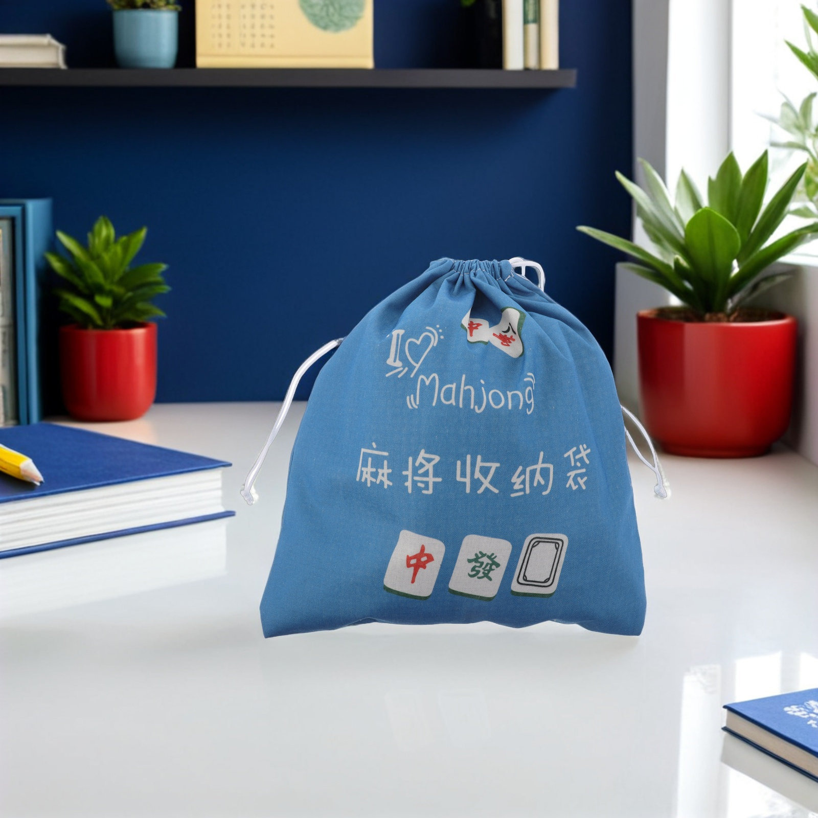 Borsa Portaoggetti Mahjong Por - Tile Bag Drawstring recensione e prezzo