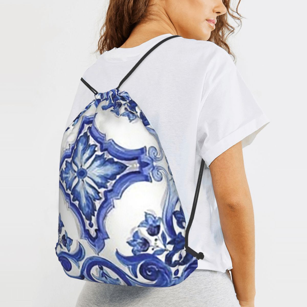Zaini con Motivo Floreale Orna - Tile Bag Drawstring recensione e prezzo
