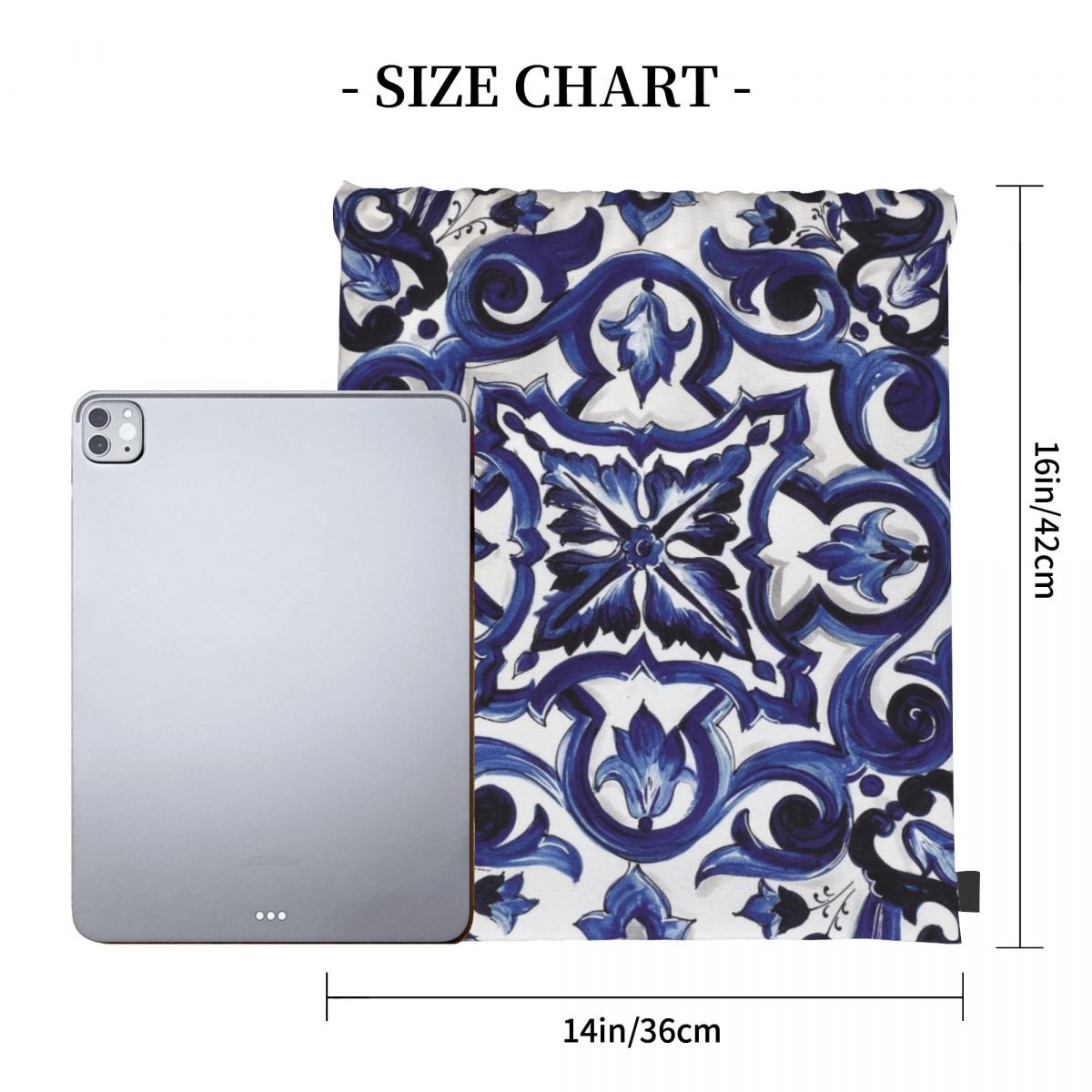 Zaini con motivo floreale orna - Tile Bag Drawstring recensione e prezzo
