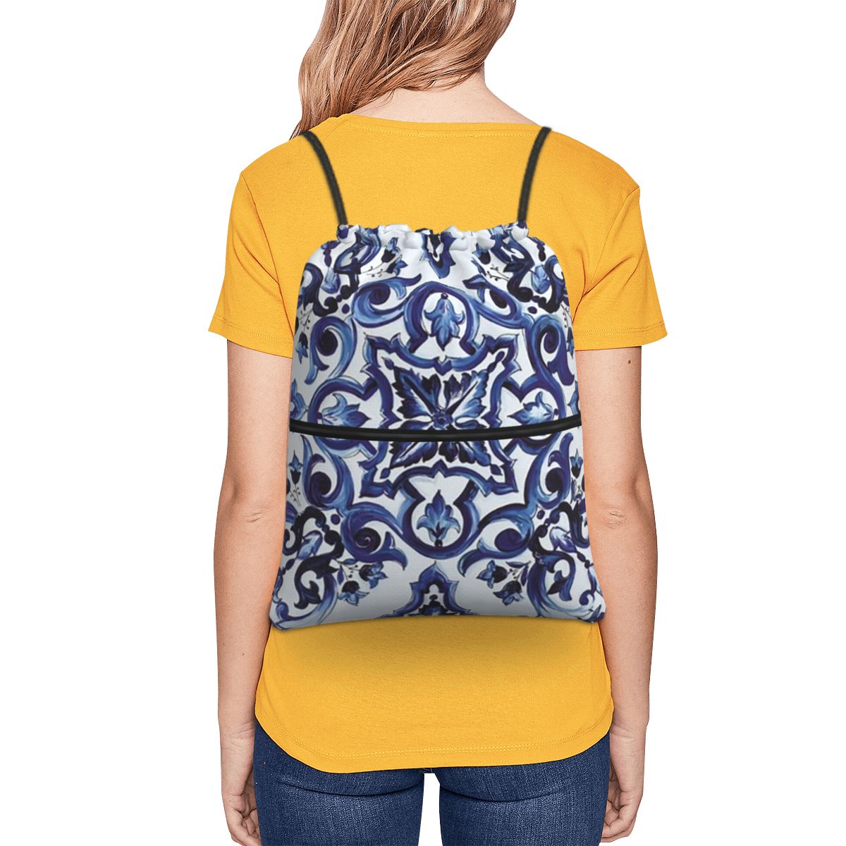 Zaini con motivo floreale orna - Tile Bag Drawstring recensione e prezzo