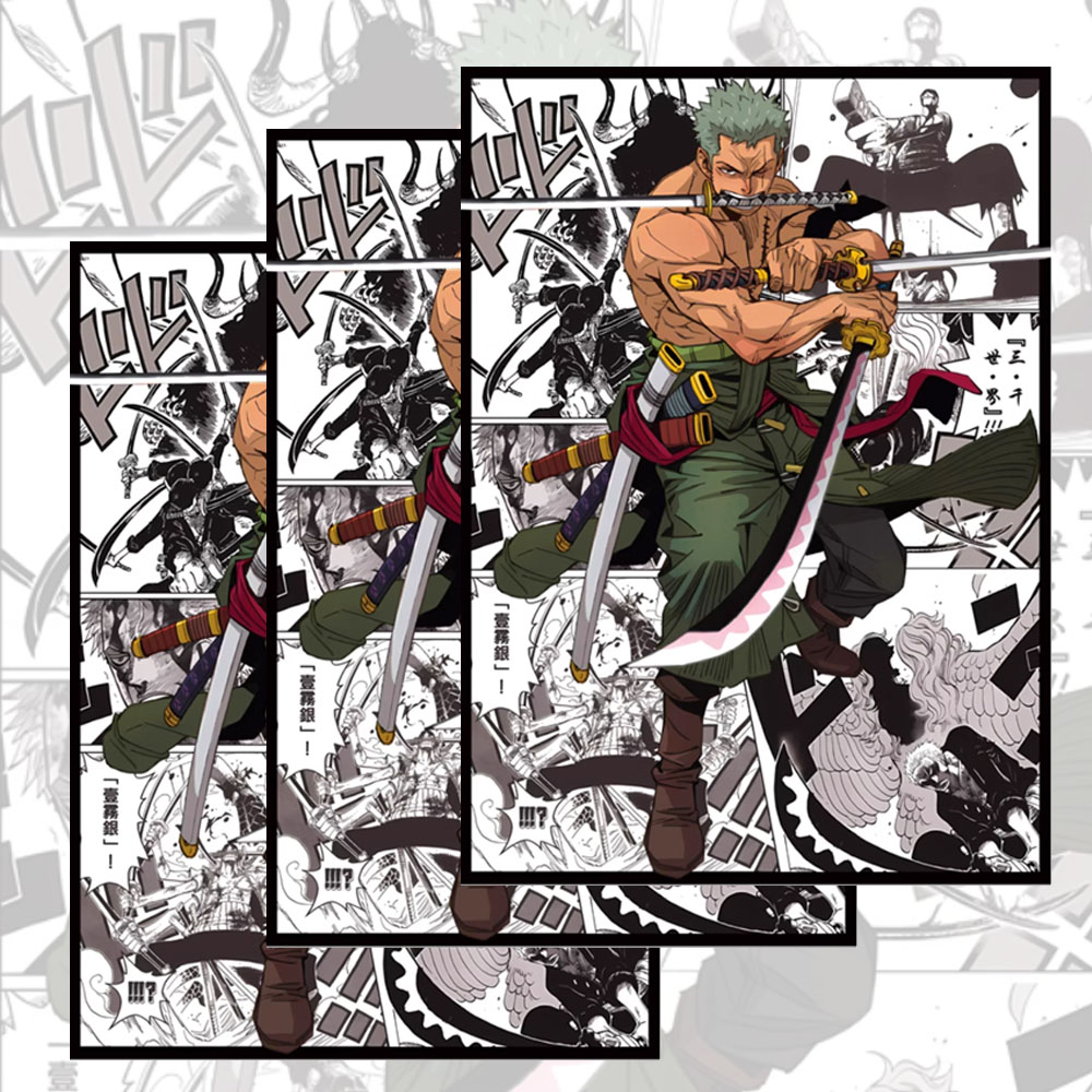 60PCS 66x91mm One Piece Anime  - Board Game Illustration recensione e prezzo