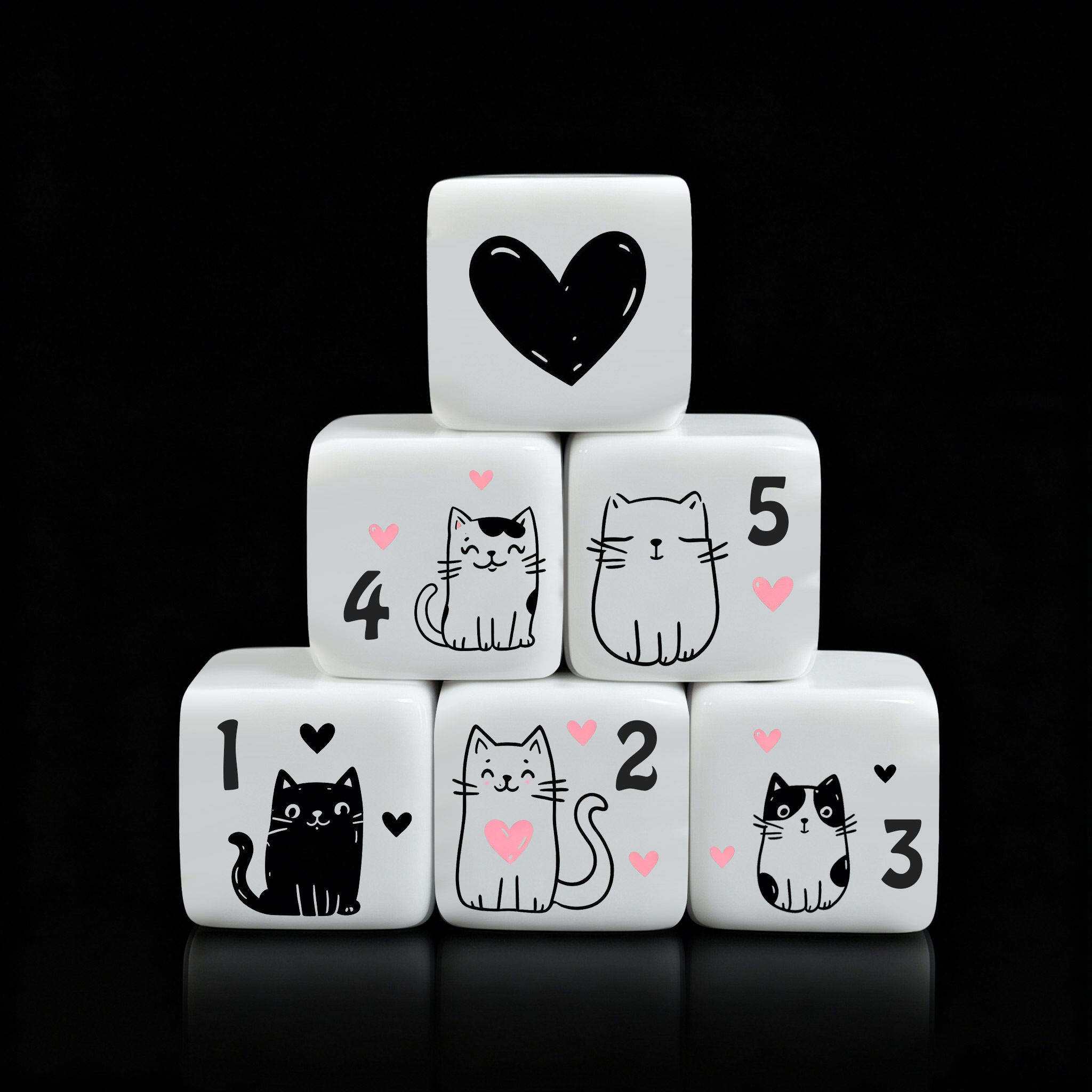 Set di 12 Dadi a Forma di Gatt - Board Game Illustration recensione e prezzo