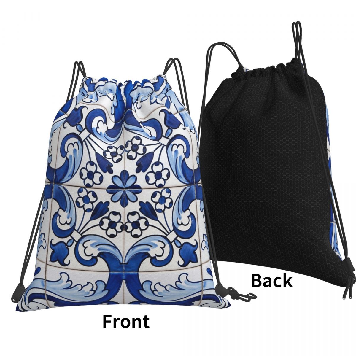 Zaini con motivo floreale in a - Tile Bag Drawstring recensione e prezzo
