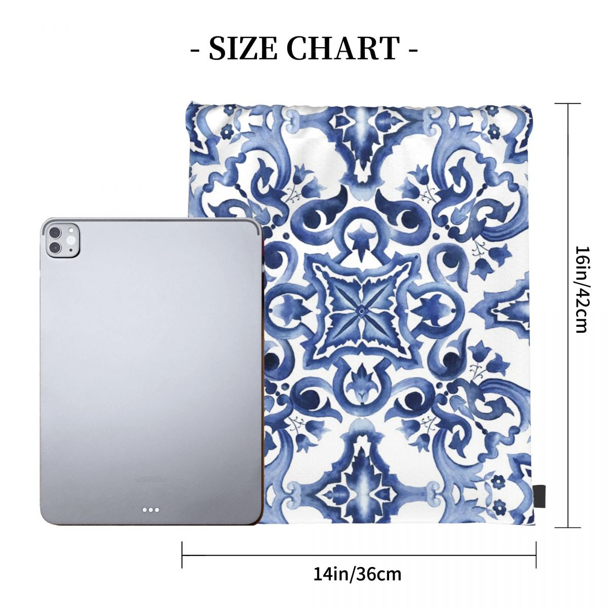 Zaini con motivo floreale orna - Tile Bag Drawstring recensione e prezzo