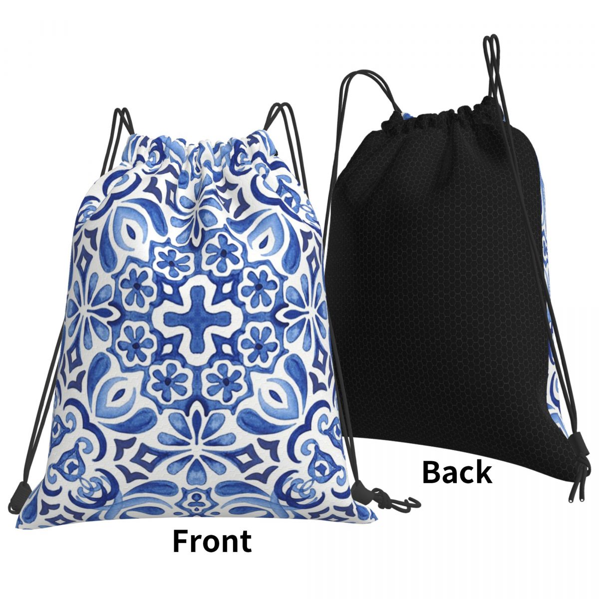 Zaini con motivo a mosaico med - Tile Bag Drawstring recensione e prezzo