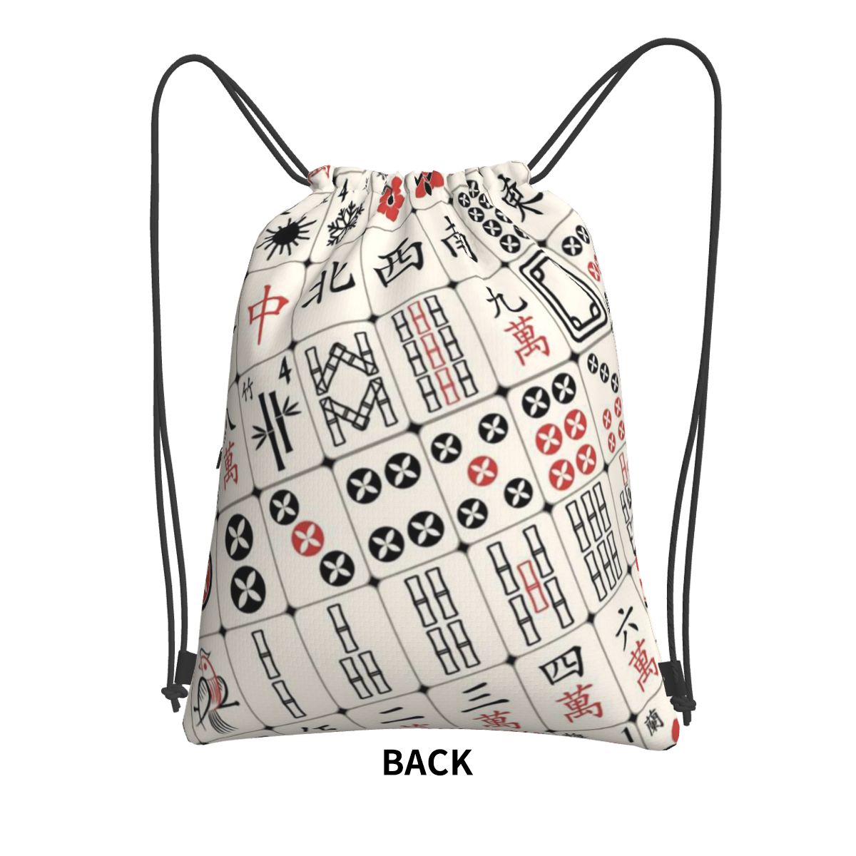 Zaini con motivo Mahjong, bors - Tile Bag Drawstring recensione e prezzo
